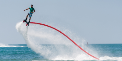 Flyboarding in Goa at Chapora River