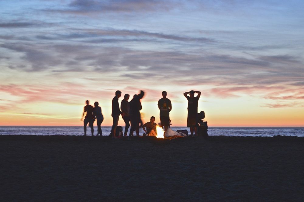 Bonfire on the Beach in Calangute